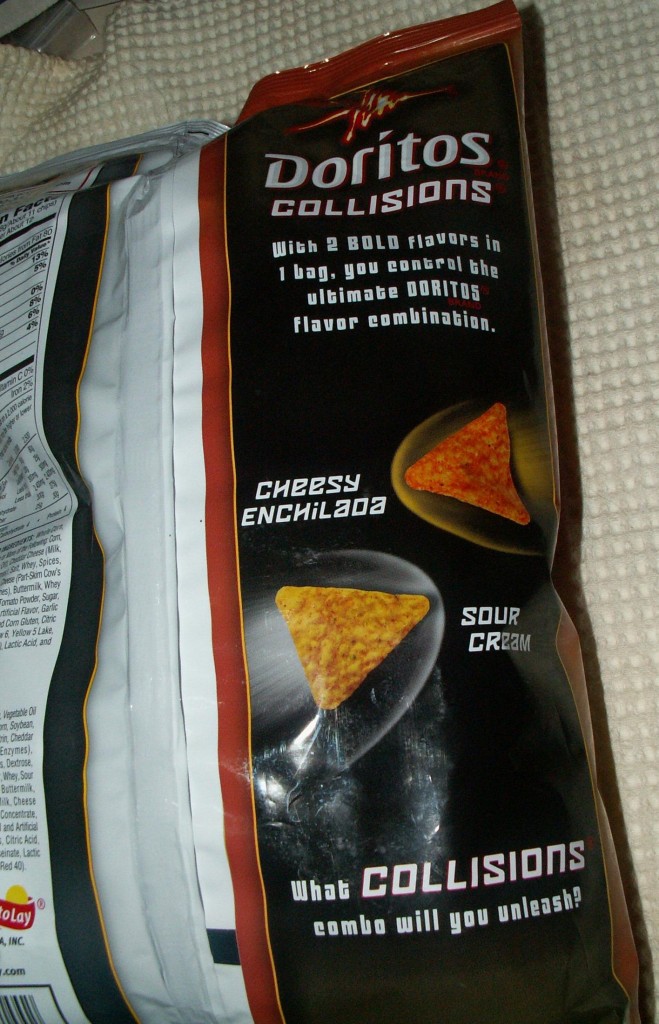 Doritos Collisions Cheesy Enchilada Sour Cream Back