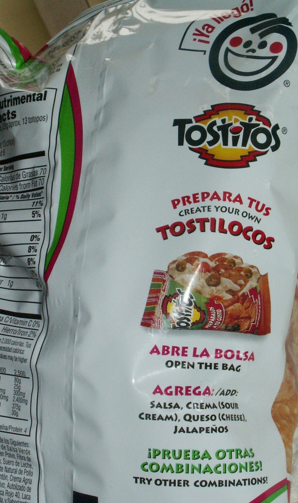 Tostitos Preparalos a Tu Gusto Back