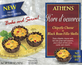 Athens Hors d'oeuvres Chipotle Cheese Black Bean Fillo Thumb