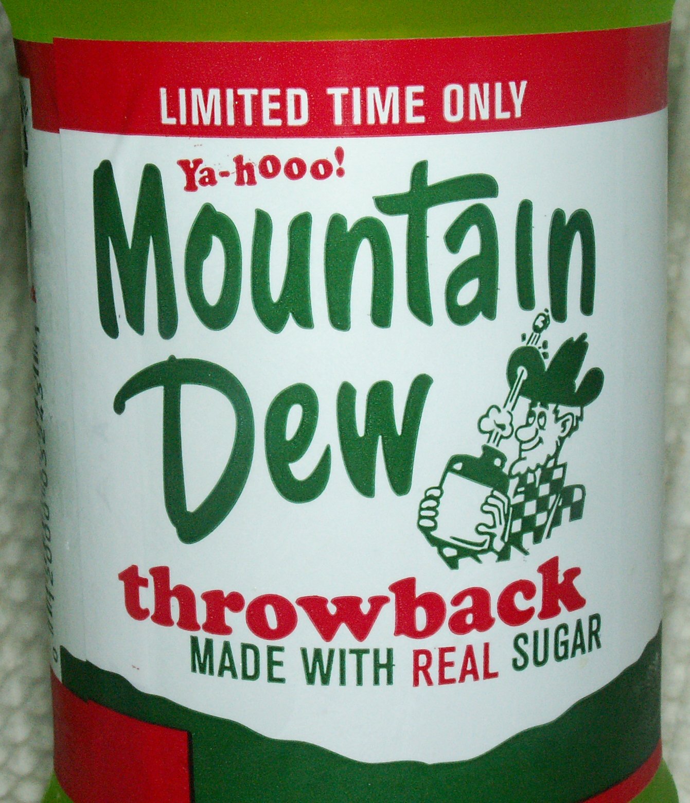 Mountain Dew Throwback Label