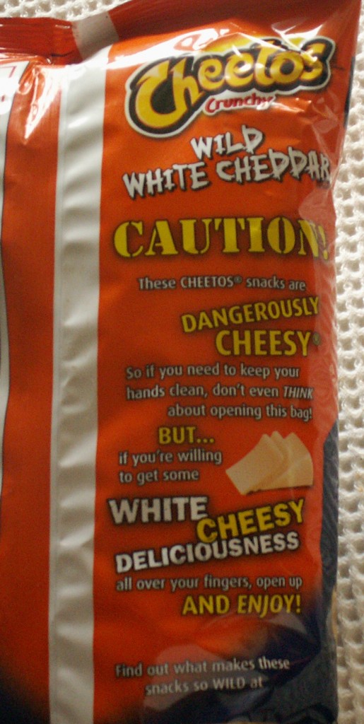 Cheetos Wild White Cheddar Back
