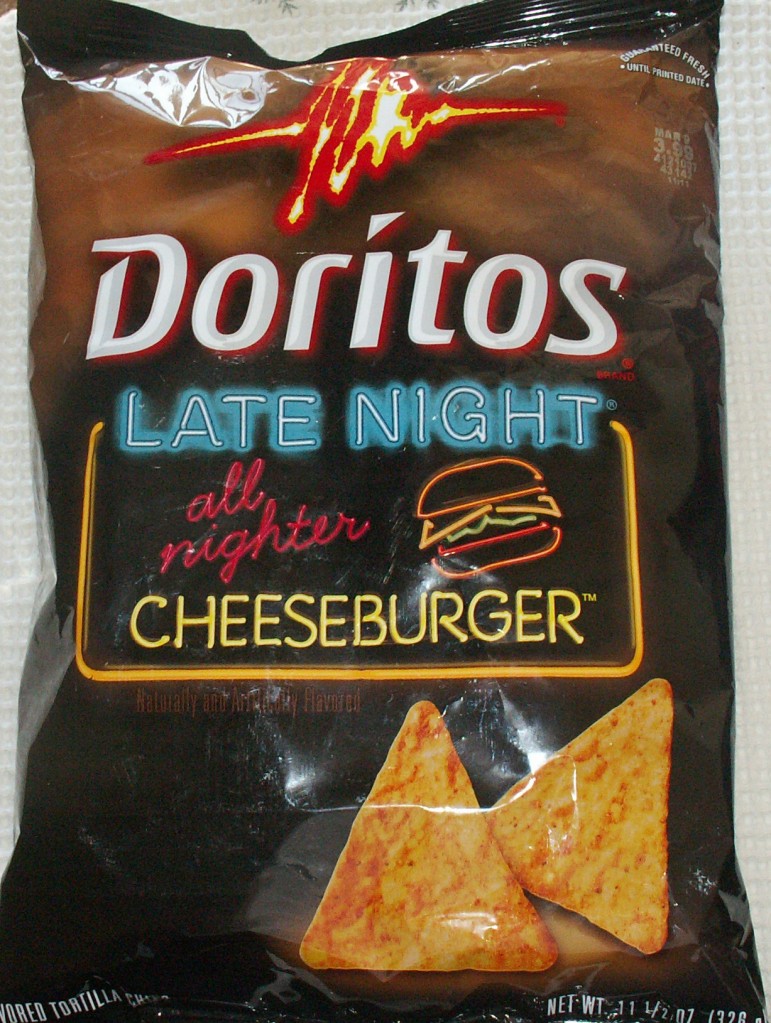 Doritos Late Night All-Nighter Cheeseburger Bag Front
