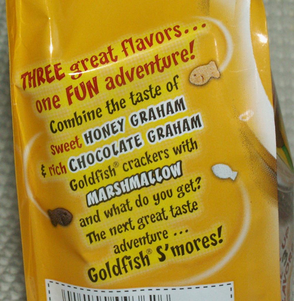 Goldfish S'mores Adventures Bag Side