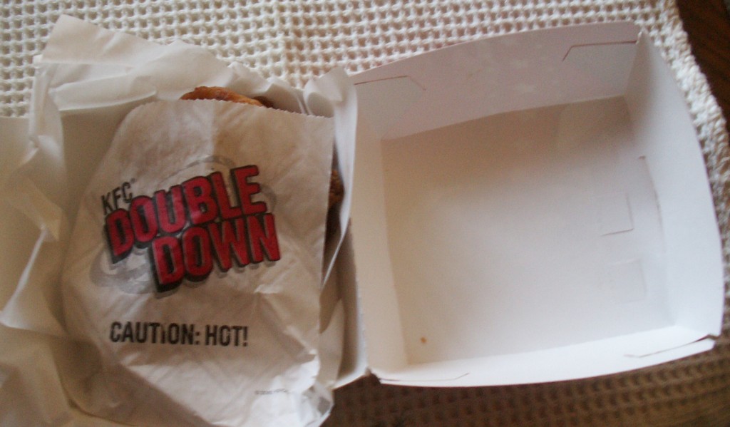 KFC Double Down Sandwich Boxed