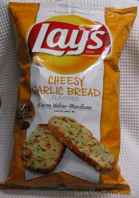 Lay's Do Us a Flavor Finalist Cheesy Garlic Bread Potato Chips Bag