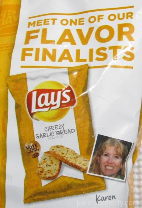 Lay's Do Us a Flavor Finalist Cheesy Garlic Bread Potato Chips Karen