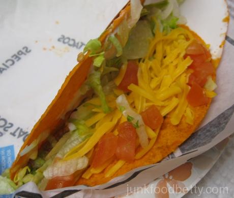 Taco Bell Nacho Cheese Doritos Locos Taco Supreme Inside