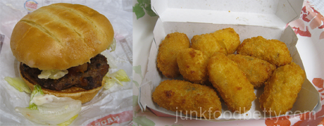 Burger King Spring Menu Bacon Cheddar Stuffed Burger and Loaded Tater Tots