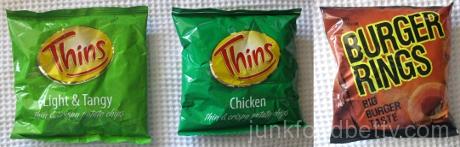 Australian Snaxplosion Thins Light & Tangy, Thins Chicken and Burger Rings Bags2