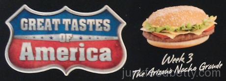 McDonald's UK Tastes of America Logo and Arizona Nacho Grande Logo Box