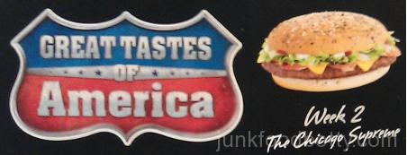 McDonald's UK Tastes of America Logo and Chicago Supreme Logo Box