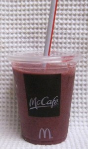 McDonald's McCafé Blueberry Pomegranate Smoothie Cup