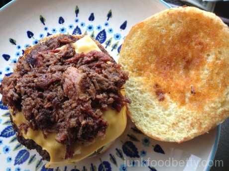 Sonic Texas Brisket Cheeseburger Brisket