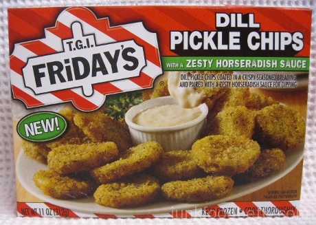 T.G.I. Friday's Dill Pickle Chips with a Zesty Horseradish Sauce Box
