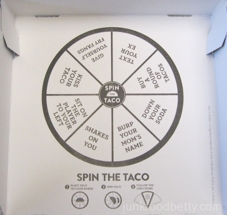 Jack in the Box Jack's Munchie Meal Box Spin the Taco