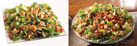 Wendy,s Asian Cashew Chicken Salad and BBQ Ranch Chicken Salad; Photos Courtesy Wendy's