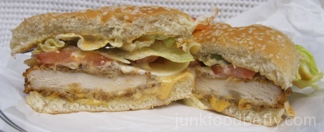 Jack in the Box Blazin' Chicken Sandwich Halves