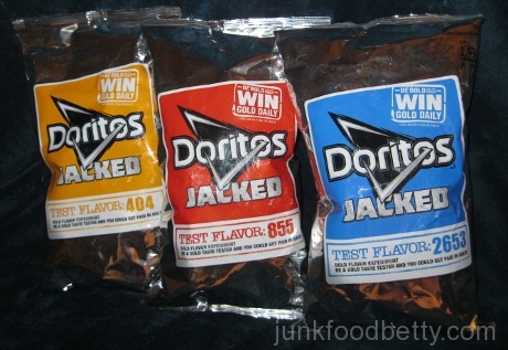 Doritos Jacked Test Flavors 404, 855, 2653