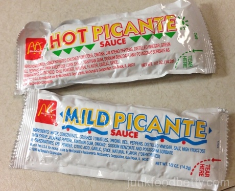 McDonald's Hot and Mild Picante Sauce Packets