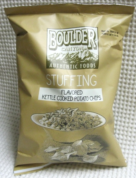 Boulder Canyon Thanksgiving Feast Kettle Cooked Potato Chips Stuffing Bag