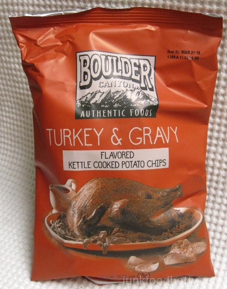 Boulder Canyon Thanksgiving Feast Kettle Cooked Potato Chips Turkey & Gravy Bag