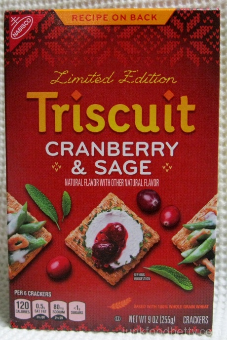 Limited Edition Triscuit Cranberry & Sage Crackers Box