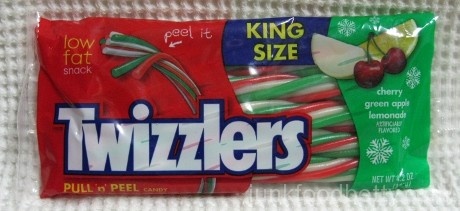 Twizzlers PULL 'n' PEEL cherry green apple lemonade Package