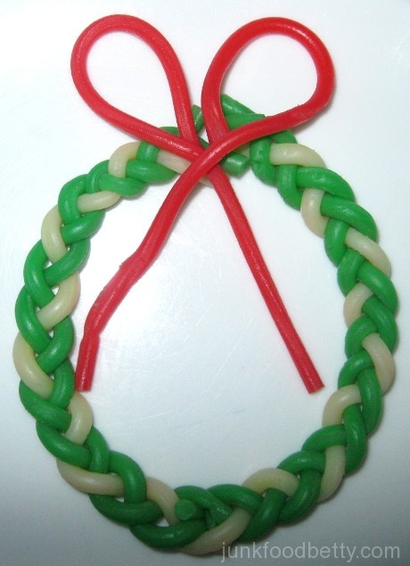 Twizzlers PULL 'n' PEEL cherry green apple lemonade Wreath