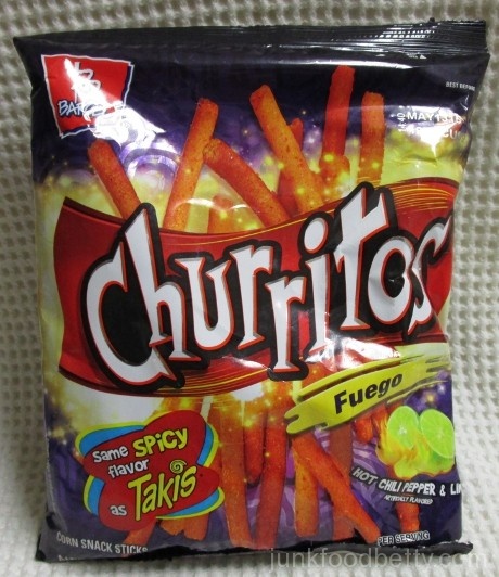 Churritos Fuego Hot Chili Pepper & Lime