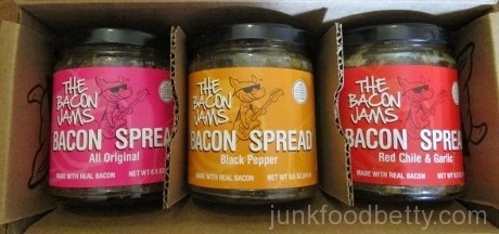 The Bacon Jams Bacon Spread All Original Black Pepper Red Chile & Garlic Jars