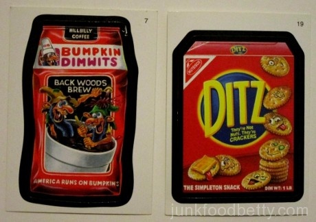 Wacky Packages Bumpkin Dimwits Ditz Stickers