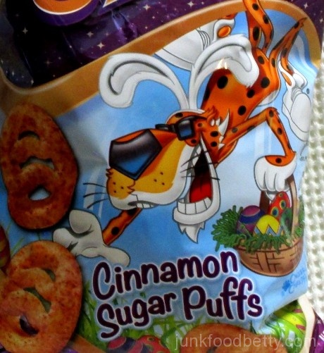 Cheetos Sweetos Cinnamon Sugar Puffs Chester Cheetah Easter Bunny