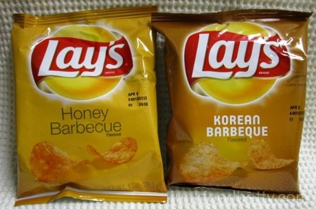 Lay's Flavor Swap Honey Barbecue vs. Korean Barbecue Bags