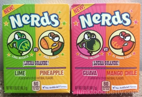 Nerds Lucha Grande Lime vs Pineapple and Guava vs Mango Chile